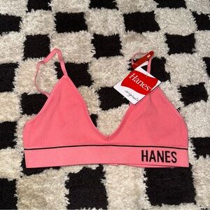 NWT Hanes Pink Bralette